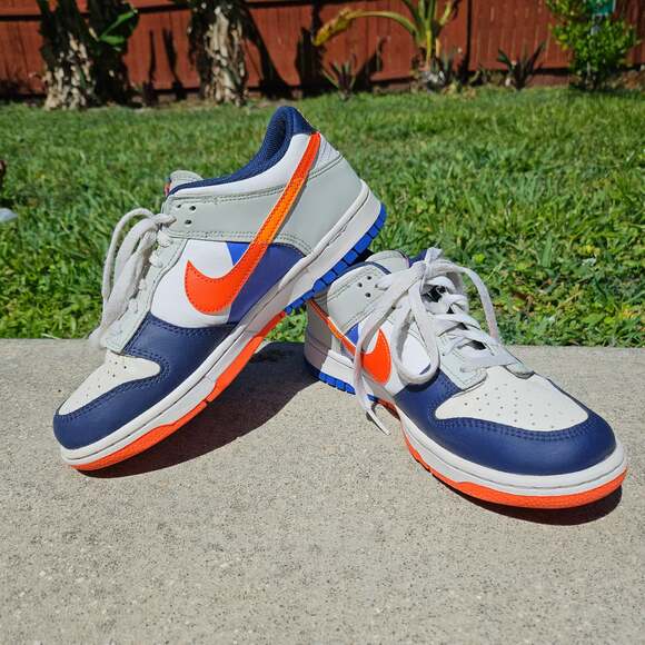 Nike Other - Nike Kids Sneakers White Navy Blue Orange